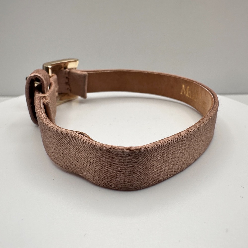 Vintage 90s Max Mara Gold Tone Bracelet Women's Classic Jewelry Made in Italy